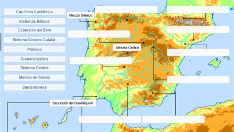 RELIEVE 5 | 19 6ºC MEDIO FÍSICO DE ESPAÑA | Map