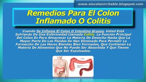 Remedios Para El Colon Inflamado o Colitis   YouTube