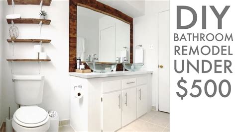 Remodeling a bathroom for Under $500 | DIY | How To ...