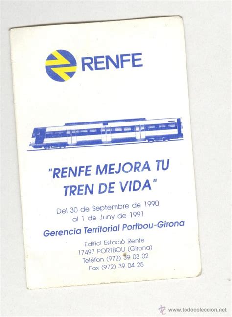 Renfe horario de trenes barcelona port bou 1990   Vendido en Venta ...