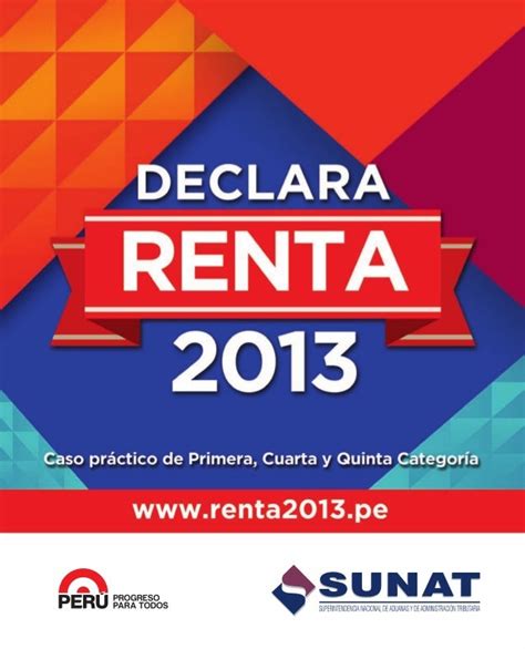 RENTA 2013 SUNAT #Renta2013SUNAT Caso Práctico para las rentas de Pri…
