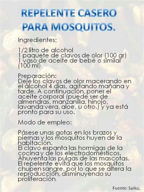 Repelente casero para mosquitos | Limpieza del hogar ...