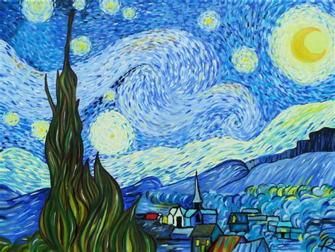 Replica Obra La Noche estrellada de Vincent van gogh ...