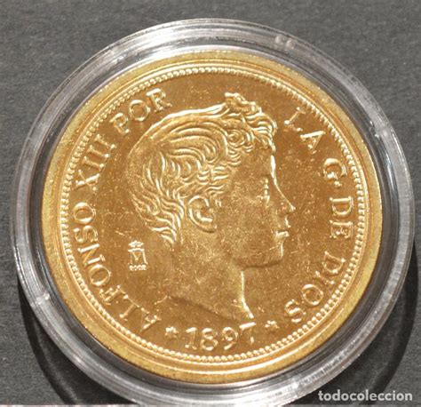 reproducción moneda de oro españa 100 pesetas 1 Comprar ...