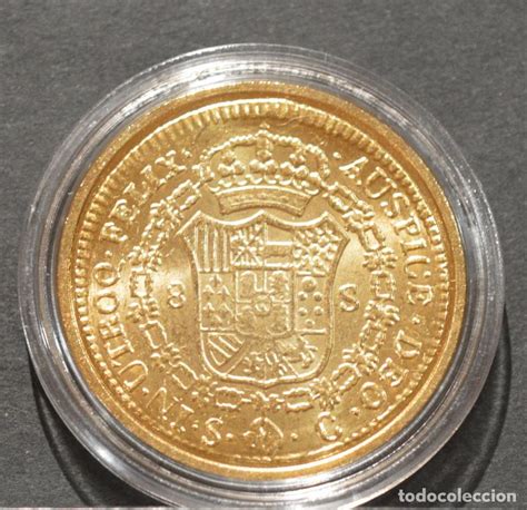 reproducción moneda de oro españa 8 escudos 179 Comprar ...