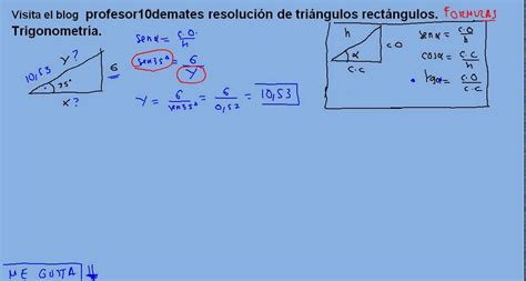Resolución de triángulos rectángulos , trigonometría 02 ...