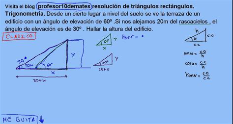 Resolución de triángulos rectángulos , trigonometría 16 ...