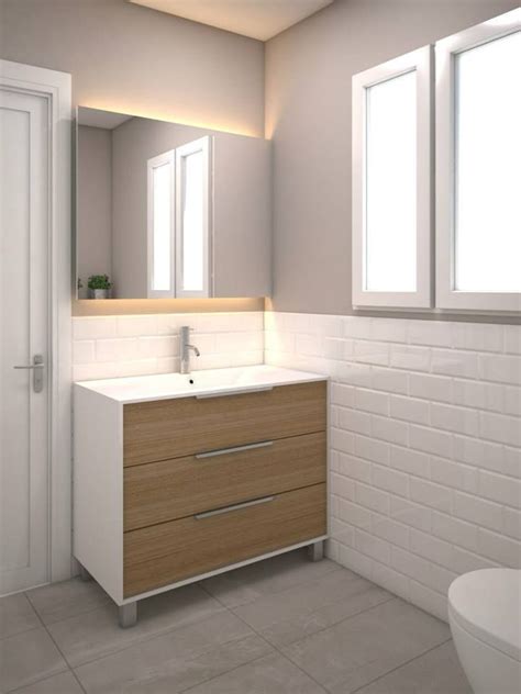 Resultado de imagen de baños alicatados a media altura | Baños azulejos ...