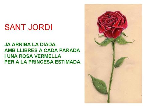 Resultado de imagen de poema de sant jordi per infants | Jordi, Diada ...