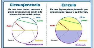 Resultado de imagen para circulo y circunferencia definicion | Circulo ...