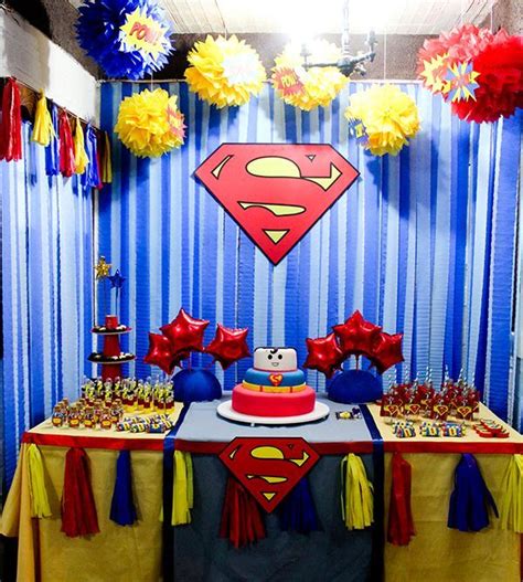 Resultado de imagen para cumpleaños de superman | fiestas ...