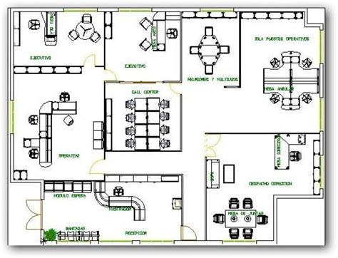 Resultado de imagen para distribucion oficinas administrativas | Planos ...