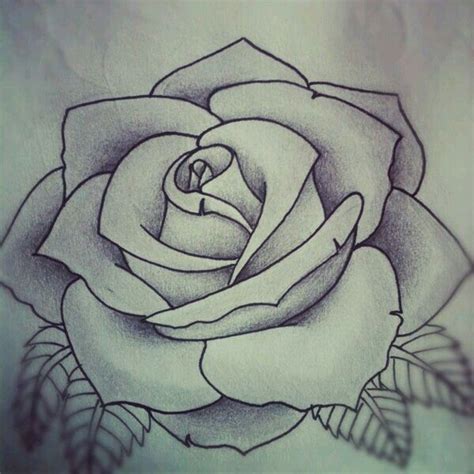 Resultado de imagen para imagenes de rosas para tatuar faciles | Rose ...