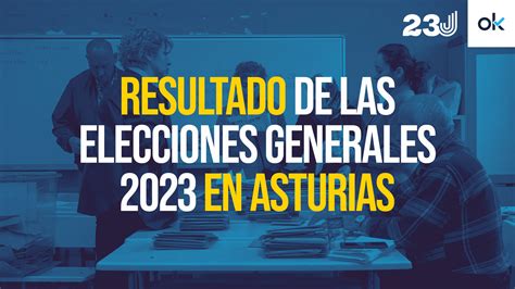 Resultado de las elecciones generales 2023 en Asturias