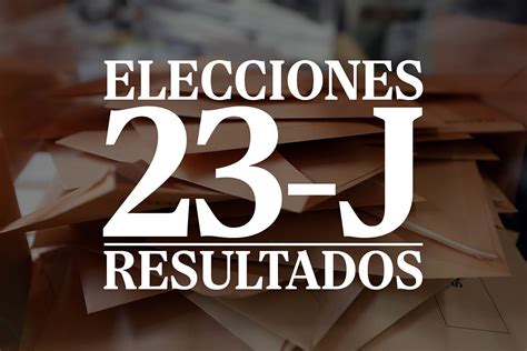 Resultado y escrutinio de las elecciones 2023
