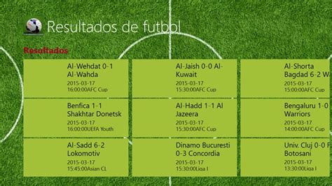 Resultados de futbol for Windows 8 and 8.1