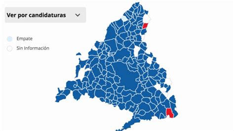 Resultados de las elecciones en Madrid por municipios y distritos ...