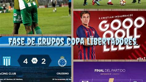 Resultados fase de grupos Copa Libertadores 2018.   YouTube