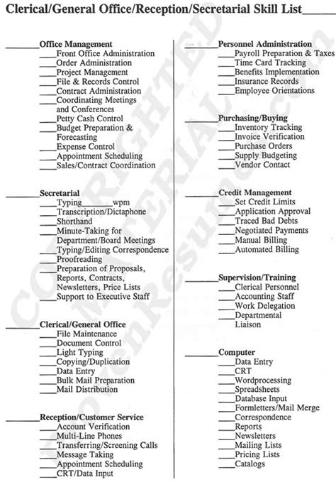 Resume list of qualifications and skills ...