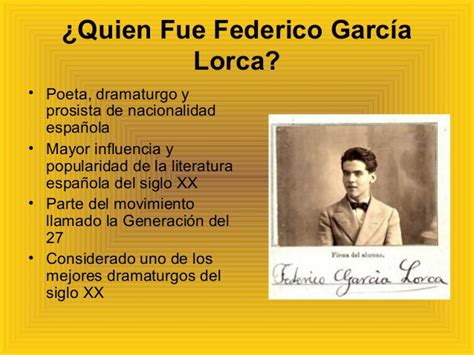 Resumen Biografia Federico Garcia Lorca Para Niños ...