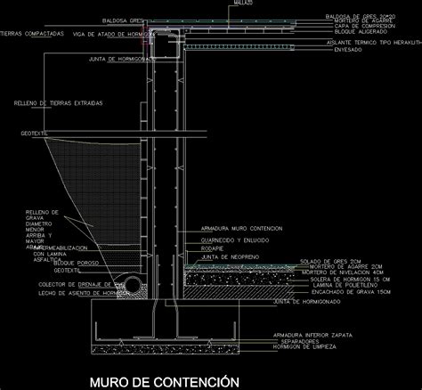 Retaining Wall DWG Detail for AutoCAD • Designs CAD