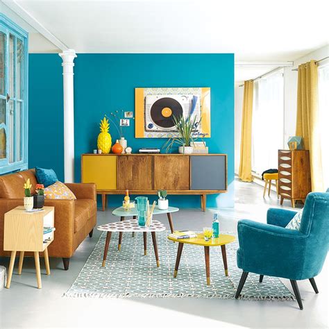 Retro style living room | Maisons du Monde | deco ...