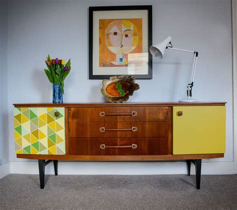 RETRO VINTAGE TEAK MID CENTURY DANISH STYLE CHEST ...