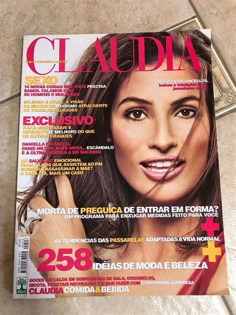Revista Claudia 546 Renata Vasconcellos John Naisbitt   R$ 24,90 em ...
