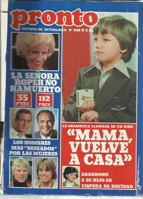 revista pronto. marzo. 1981. nº 461. pilar velá   Comprar ...