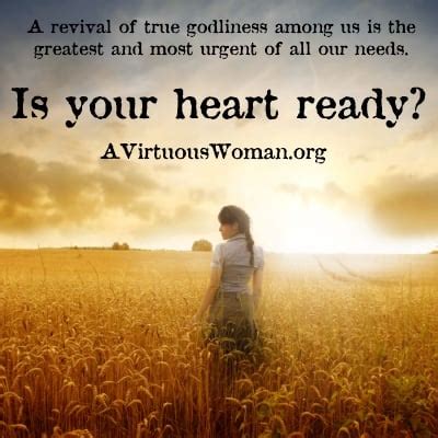 Revival and Reformation   A Virtuous Woman