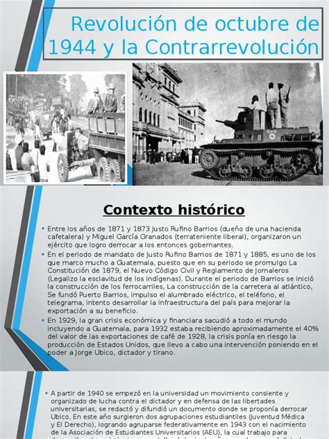 Revolución de Octubre de 1944 y La Contrarrevolución | PDF | Guatemala ...