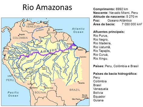 rio amazonas continente paises oceano al que desemboca y ...