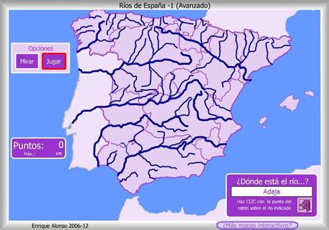 RÍOS 3 | Rios de españa, Mapa fisico de españa, Mapa ...