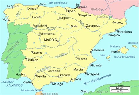 Ríos de España. Geografía de España. Geografía para niños.