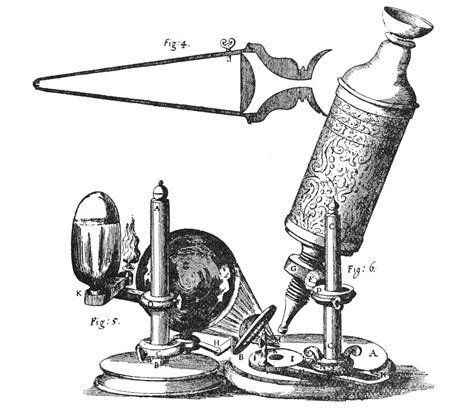 Robert Hookes Microscope Photograph by Granger