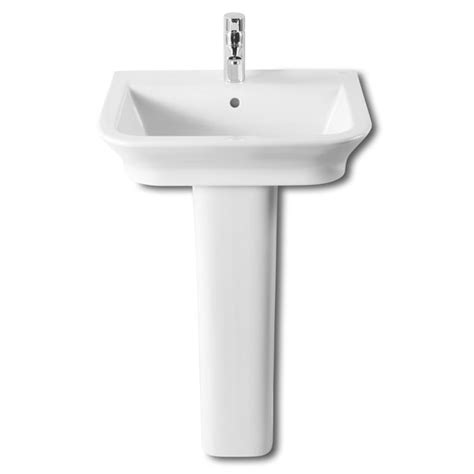 Roca   The Gap modern 550mm 1 tap hole basin with full ...