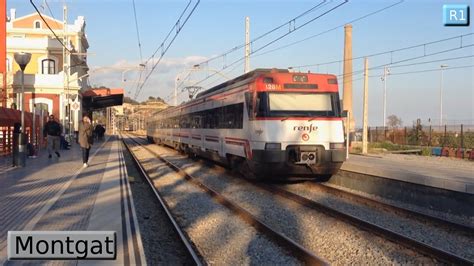 Rodalies Barcelona : Montgat R1   Renfe 447     YouTube