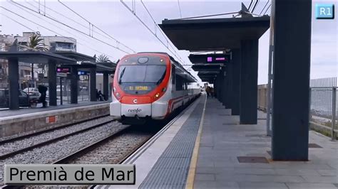 Rodalies Barcelona : Premià de Mar R1   Renfe 447   Civia     YouTube