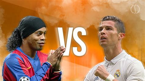 Ronaldinho VS Cristiano Ronaldo Splendid Dribbling Skills ...