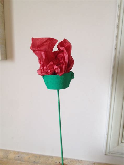 Rosa de Sant Jordi amb ouera i paper de seda. | Rosa sant ...