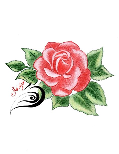 Rosa por EXAY | Dibujando