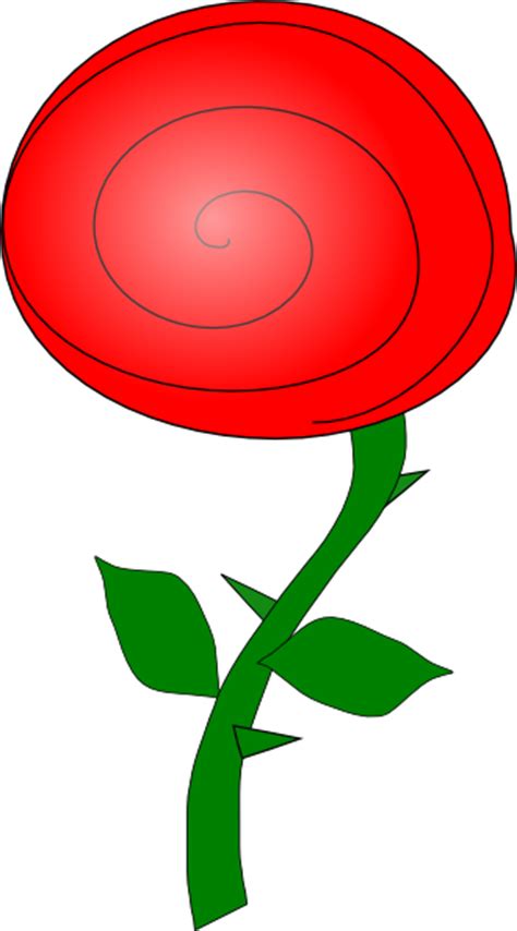Rose Flower clip art Free Vector / 4Vector