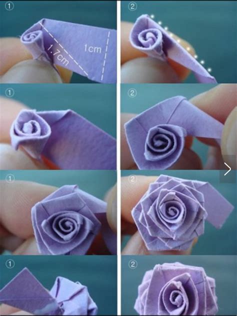 Rose with paper origami method   Fit & Fun for Kids