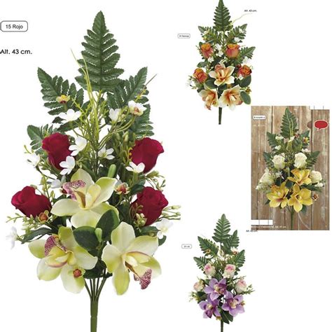 Rramo flores artificiales cementerio | Flor artificial ...