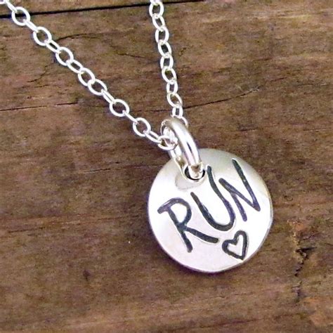 Run Necklace Running Jewelry Run Charm Marathon Jewelry