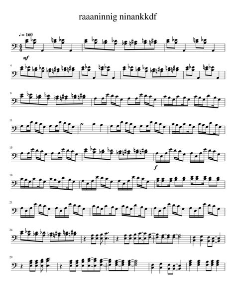 Running in the 90s Trombone sheet music for Trombone ...