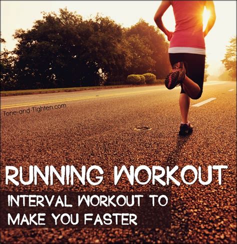 Running Interval Workout For Speed | Tone and Tighten