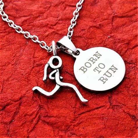 Running Jewelry Marathon Jewelry Born to Run Running Charm