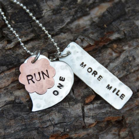 Running Jewelry: The Perfect Run. Sterling Silver Running Necklace ...
