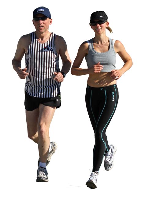 Running Man And Women PNG Image   PurePNG | Free ...